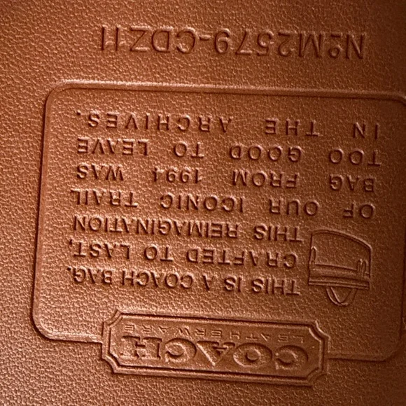 Coach Trail Bag Warm Brown Suede No Straps - Picture 10 of 12